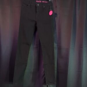 Kids Jet Black Skinny Jeans